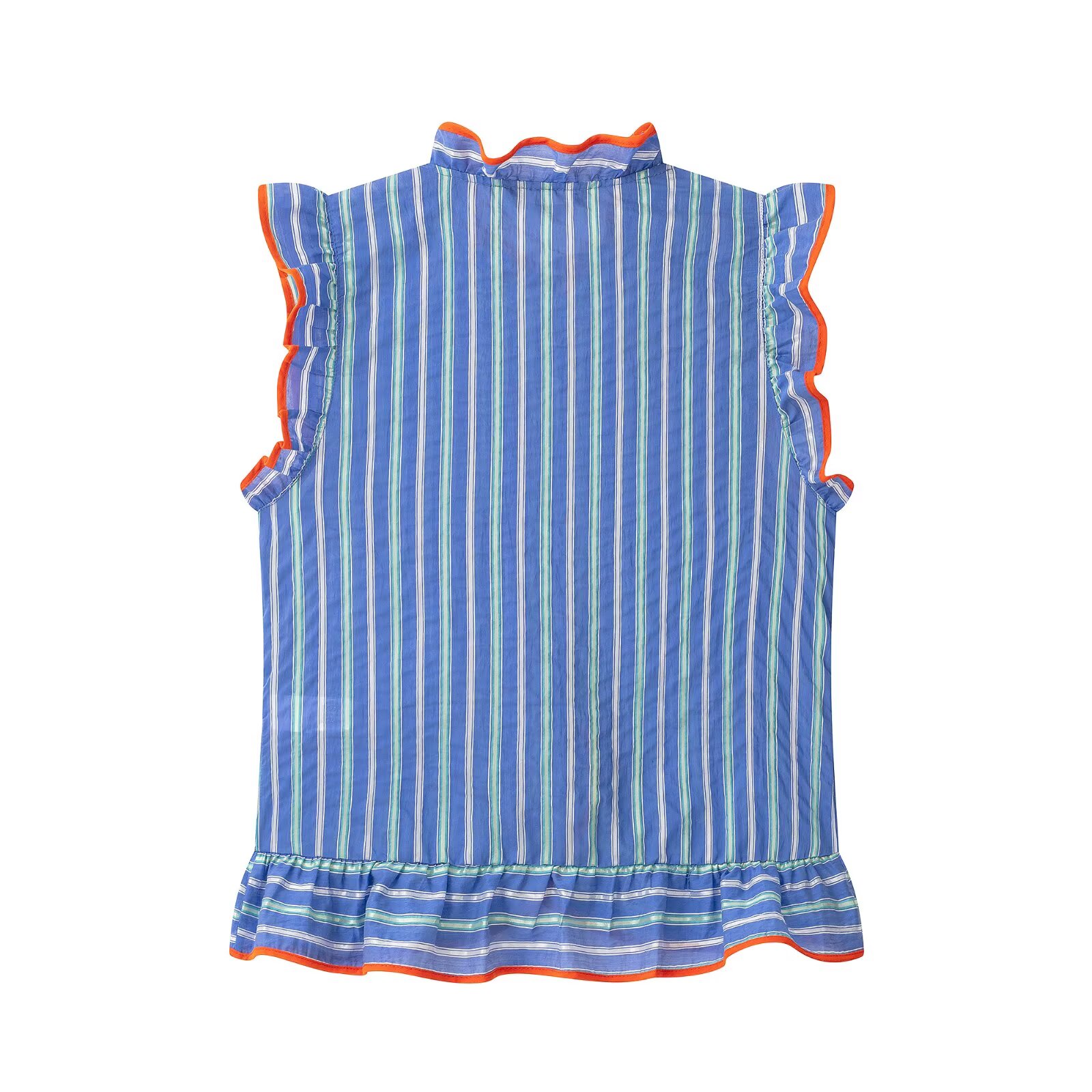 بلوزة نسائية مخططة ملونة بدون  - مراجعة Shirt Camp Collar وسعره