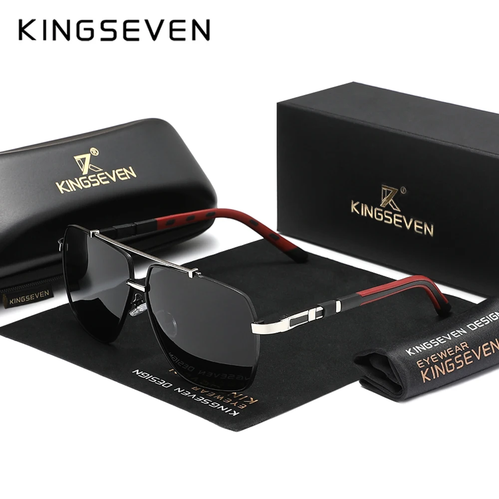 KINGSEVEN جديد النظارات الشمسي - مراجعة Sunglasses Aviator Polarized وسعره
