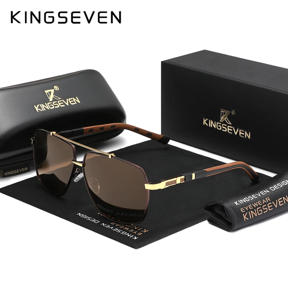 KINGSEVEN جديد النظارات الشمسي - مراجعة Sunglasses Aviator Polarized وسعره